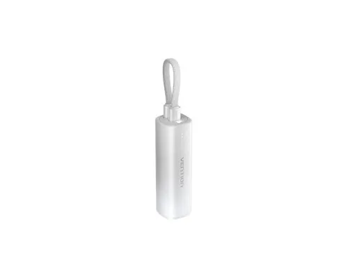 Батарея універсальна Vention 5000mAh 20W PD, USB-C In/Out, Lightning In/Out, with cable, Gradient Gray (FHWM0)