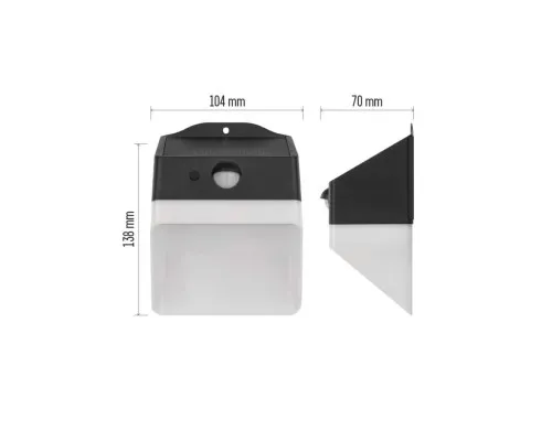 Світильник EMOS 220 лм IP65 4000K PIR (ZG151S)