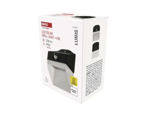 Світильник EMOS 220 лм IP65 4000K PIR (ZG151S)
