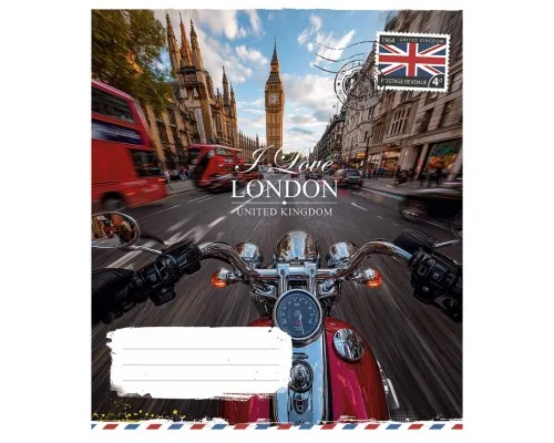 Зошит Школярик I love Paris 48 аркушів лінія (048-3615L)