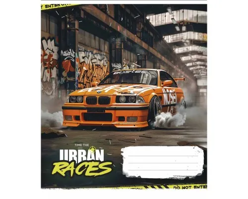 Зошит Школярик Time the urban races 36 аркушів лінія (036-3439L)