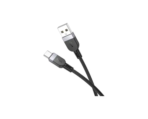 Дата кабель USB 2.0 AM to USB-C 1.0m silicone X109 Energy black HOCO (6942007636247)