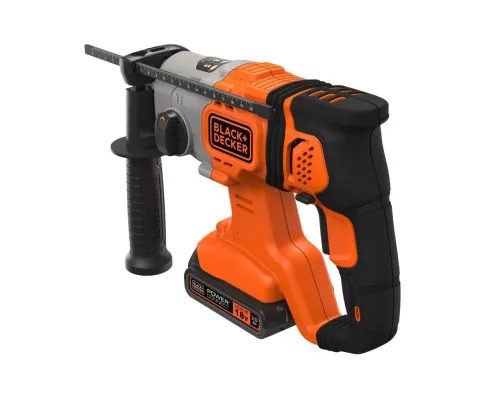 Перфоратор Black&Decker SDS-Plus,18 В, 2Ah, 1.2 Дж, 3 режими, сумка, 2.2 кг (BCD900D1S)