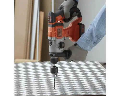 Перфоратор Black&Decker SDS-Plus,18 В, 2Ah, 1.2 Дж, 3 режими, сумка, 2.2 кг (BCD900D1S)