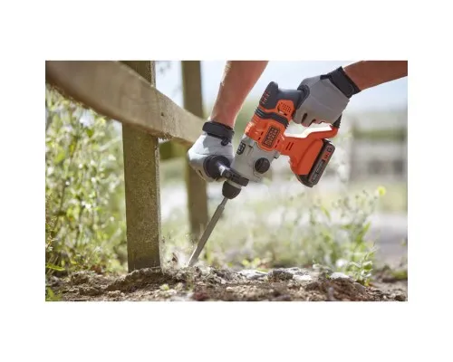 Перфоратор Black&Decker SDS-Plus,18 В, 2Ah, 1.2 Дж, 3 режими, сумка, 2.2 кг (BCD900D1S)