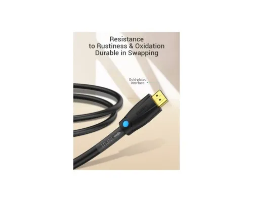 Кабель мультимедійний HDMI M to HDMI M 10.0m V2.0 4K60Hz black Vention (AAMBL)