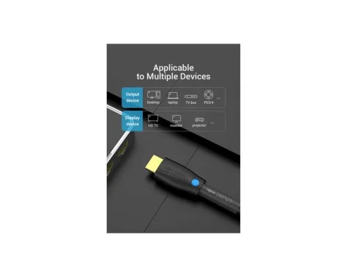 Кабель мультимедійний HDMI M to HDMI M 10.0m V2.0 4K60Hz black Vention (AAMBL)