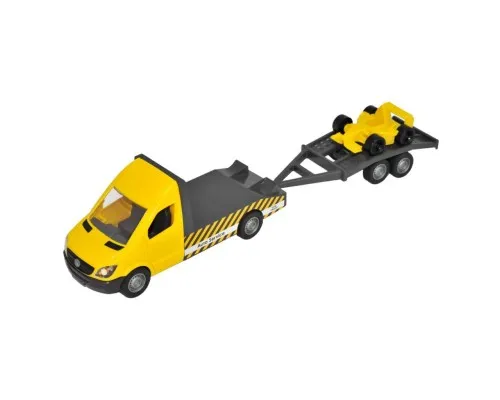 Спецтехніка Tigres Mercedes-Benz Sprinter евакуатор з лафетом (жовтий) (39741)
