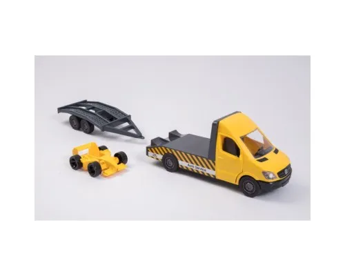 Спецтехніка Tigres Mercedes-Benz Sprinter евакуатор з лафетом (жовтий) (39741)