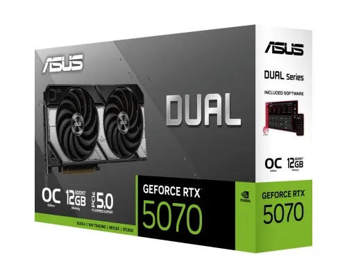 Відеокарта ASUS GeForce RTX5070 12Gb DUAL OC (DUAL-RTX5070-O12G)