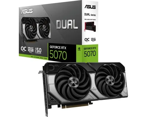 Відеокарта ASUS GeForce RTX5070 12Gb DUAL OC (DUAL-RTX5070-O12G)