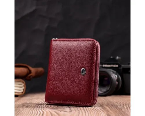 Гаманець ST Leather Шкіряний Бордовий (19485)