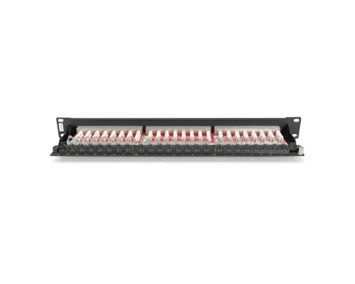 Патч-панель 19" 24xRJ-45 STP cat.6a, 1U, black Digitus (DN-91624S-EA-B)
