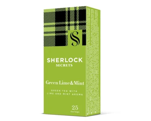 Чай Sherlock Secrets Green Lime & Mint зелений 25х1.8 г (shs.01725)