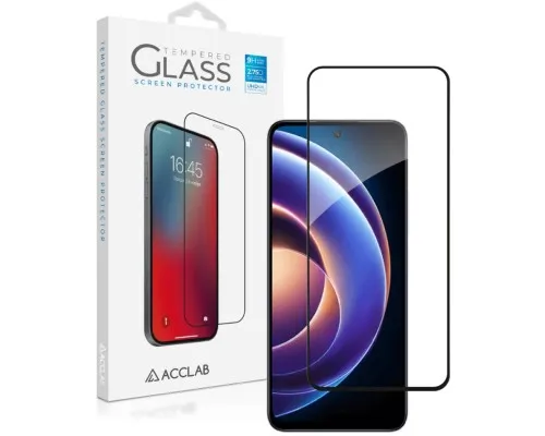 Скло захисне ACCLAB Full Glue Xiaomi Redmi Note 12R Black (1283126589836)