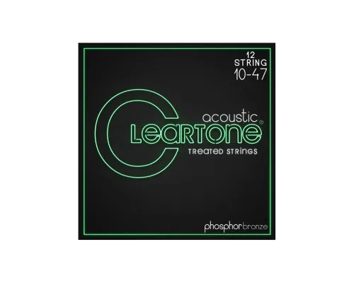 Струни для гітари Cleartone Acoustic Phosphor Bronze 12-String Ultra Light (10-47) (7410-12)