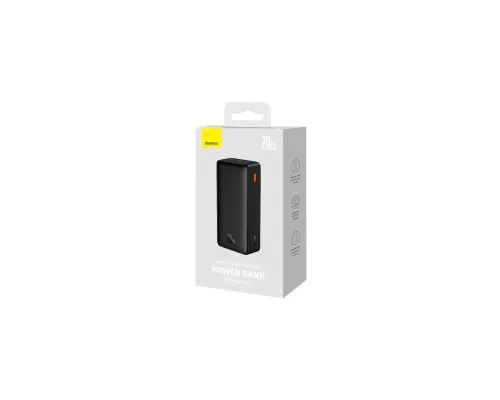 Батарея універсальна Baseus Airpow 30000mAh 20W PD/3.0, QC/3.0, black (PPQD090101)