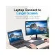 Перехідник DisplayPort M to HDMI F black Vention (HBOB0)