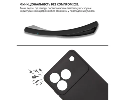 Чохол до мобільного телефона BeCover silicone ZTE Blade A76 4G Black (714934)