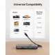 Концентратор USB-C 8-in-1 1xUSB-C PD100W + 1xHDMI + 2xUSB-A + 1xUSB-C 10Gbps + 1xRJ45 + SD black Anker (A83830A2)