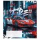 Зошит Школярик Night racers 36 аркушів лінія (036-3452L)