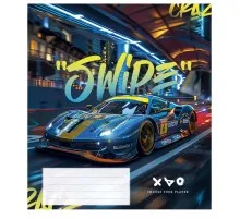 Зошит Школярик Night racers 36 аркушів лінія (036-3452L)