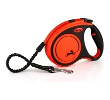 Повідець для собак Flexi Xtreme стрічка M 5 м/35 кг помаранчева (4000498034309)