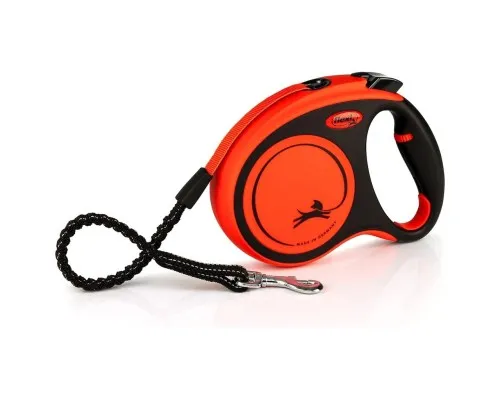 Повідець для собак Flexi Xtreme стрічка M 5 м/35 кг помаранчева (4000498034309)
