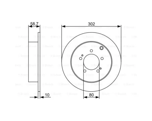 Гальмівний диск Bosch 0 986 479 318