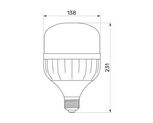 Лампочка TITANUM A138 50W E27 6500К (TL-HA138-50276)
