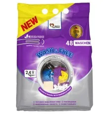 Пральний порошок Wash&Free Universal Жасмин та лаванда з марсельським милом 2.4 кг (4262396140890)