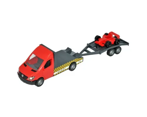 Спецтехніка Tigres Mercedes-Benz Sprinter евакуатор з лафетом (червоний) (39740)