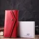 Гаманець ST Leather З натуральної шкіри Червоний (22545)