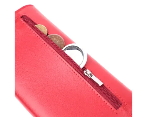 Гаманець ST Leather З натуральної шкіри Червоний (22545)