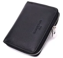 Гаманець ST Leather Шкіряний Чорний (19489)