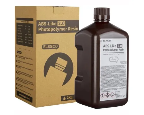 Фотополімерна смола ELEGOO Resin, Standard 2кг, grey (50.103.0273)