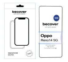 Скло захисне BeCover 10D Oppo Reno14 5G Black (713932)