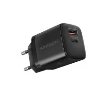 Зарядний пристрій AXAGON 1xUSB QC3.0 + 1xUSB-C PD20W black (ACU-PQ20)