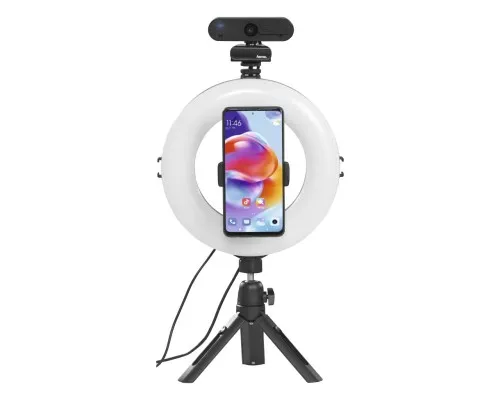 Набір блогера Hama Smartphone Tripod Smart-80 V2, 9.5cм, Bluetooth, LED ring (00004657)