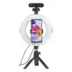 Набір блогера Hama Smartphone Tripod Smart-80 V2, 9.5cм, Bluetooth, LED ring (00004657)