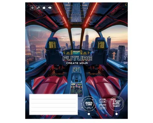 Зошит Школярик Create your future 36 аркушів лінія (036-3474L)