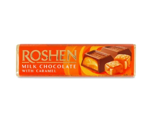 Батончик Roshen шоколадний з карамельною начинкою 40 г (617041)