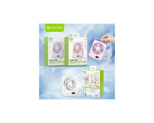 Вентилятор BAVIN BF-006 Ultra-Thin FUN 3500RPM Pink (BF-006 PK)