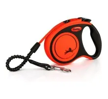 Повідець для собак Flexi Xtreme стрічка S 5 м/20 кг помаранчева (4000498034200)