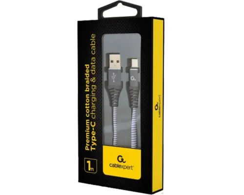 Дата кабель USB 2.0 AM to USB-C 1.0m Cablexpert (CC-USB2B-AMCM-1M-WB2)