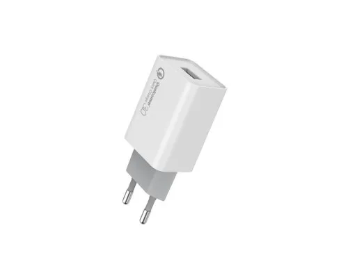 Зарядний пристрій ColorWay 1USB Quick Charge 3.0 (18W) (CW-CHS013Q-WT)