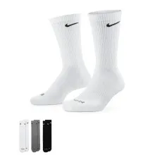 Шкарпетки Nike U NK EVERYDAY PLUS CUSH CREW SX6888-964 38-42 3 пари Білий/Чорний/Сірий (194955548233)