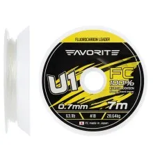 Флюорокарбон Favorite U1 FC 7m 18/0.70mm 63.1lb/28.64kg (1693.11.92)