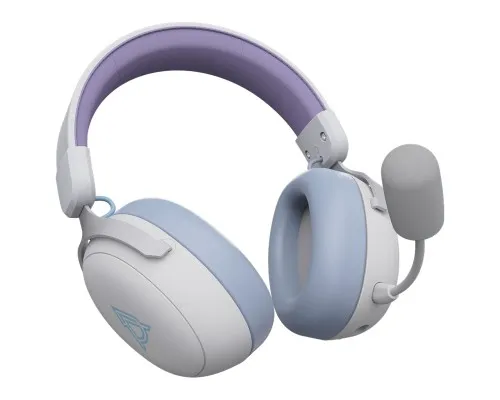Навушники Ajazz AHM08 MAX 3-Mode White/Purple (AHM08-MAX-PWB)