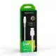 Дата кабель USB 2.0 AM to USB-C 1.0m 3A white Grand-X (PC-05W)